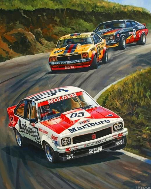 Racing Cars Painting By Numberss.png