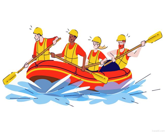 Rafting Art Painting By Numberss.png