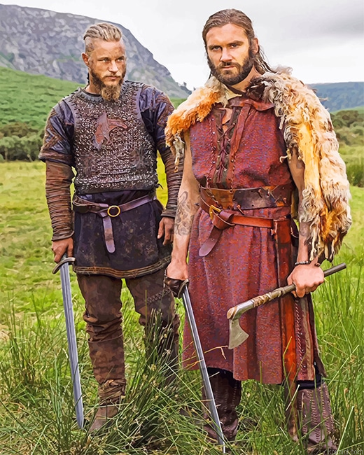 Ragnar And Rollo Vikings New Painting By Numberss.png