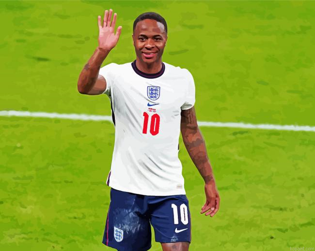 Raheem Sterling Paint By Numbers