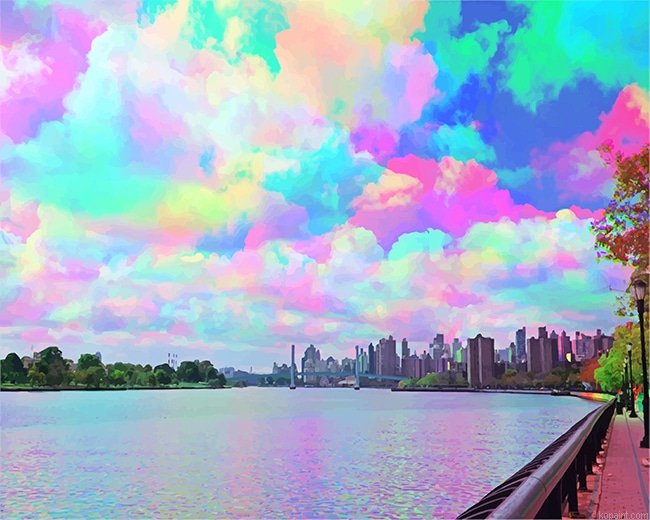 Rainbow Clouds New Painting By Numberss.png