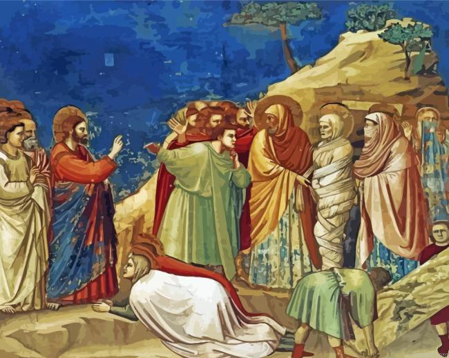 Raising Of Lazarus By Giotto Painting By Numberss.png
