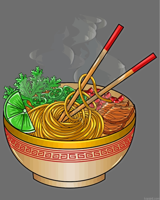 Ramen Noodles Painting By Numberss.png