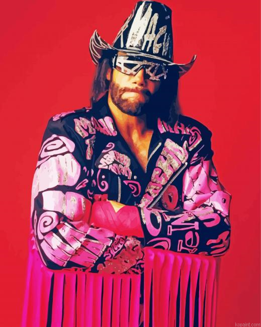 Randy Savage Wrestler Painting By Numberss.png