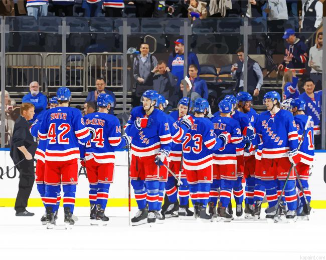 Rangers New York Team Paint By Numbers
