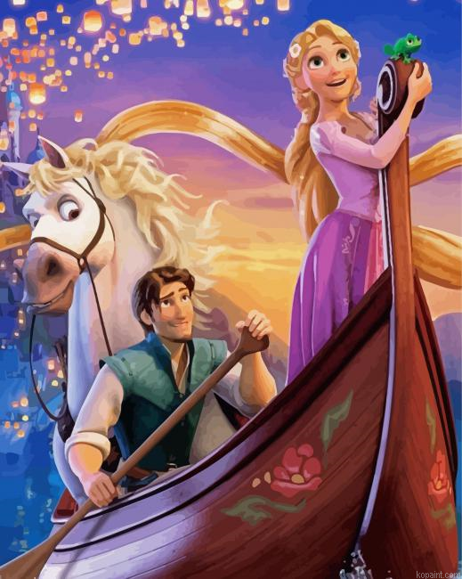 Rapunzel Disney Princess Animation Painting By Numberss.png