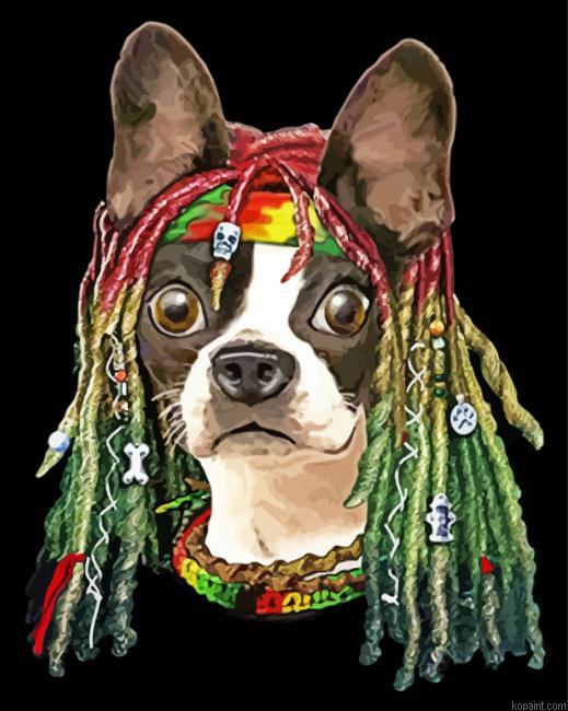 Rasta Dog Painting By Numberss.png