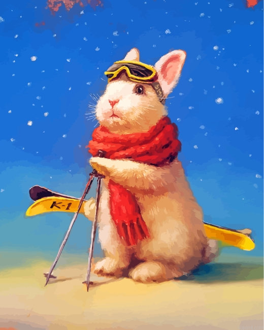 Rat Skiing Painting By Numberss.png