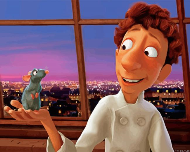 Ratatouille Alfredo And Remy Painting By Numberss.png