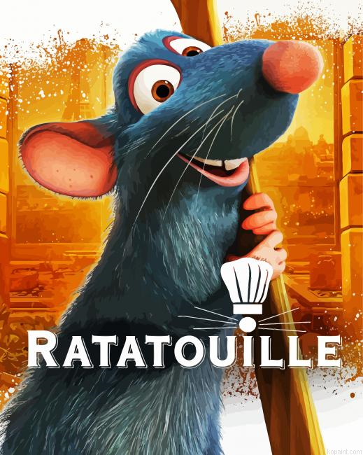 Ratatouille Disney Movie Painting By Numberss.png