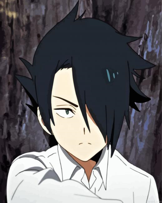 Ray The Promised Neverland Anime Painting By Numberss.png