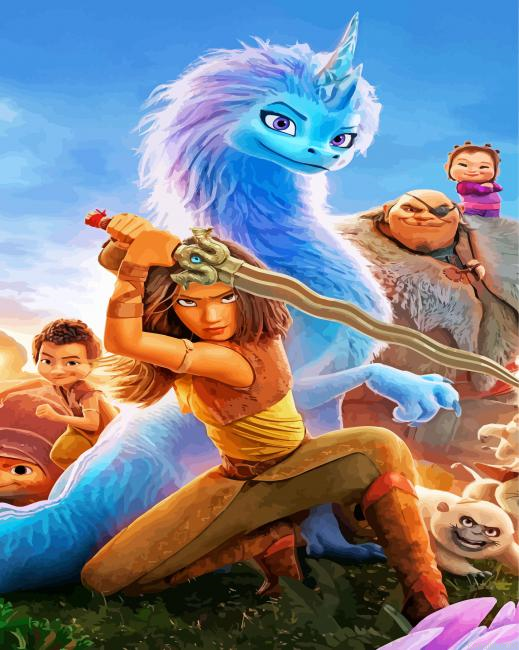 Raya And The Last Dragon Animation Painting By Numberss.png