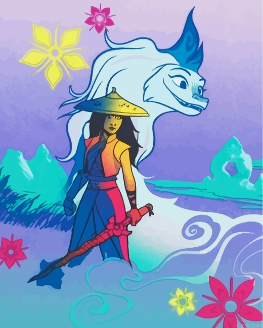 Raya And The Last Dragon Illustration Painting By Numberss.png
