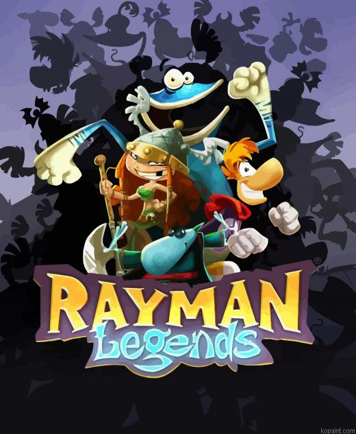 Rayman Legends Poster Paint By Numbers