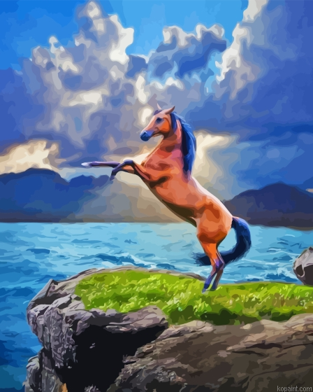 Rearing Horse Painting By Numberss.png