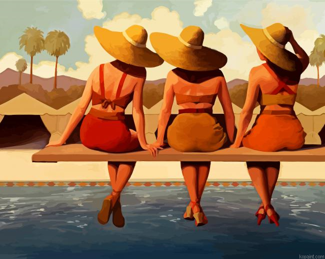 Reaxing In Pool Painting By Numberss.png