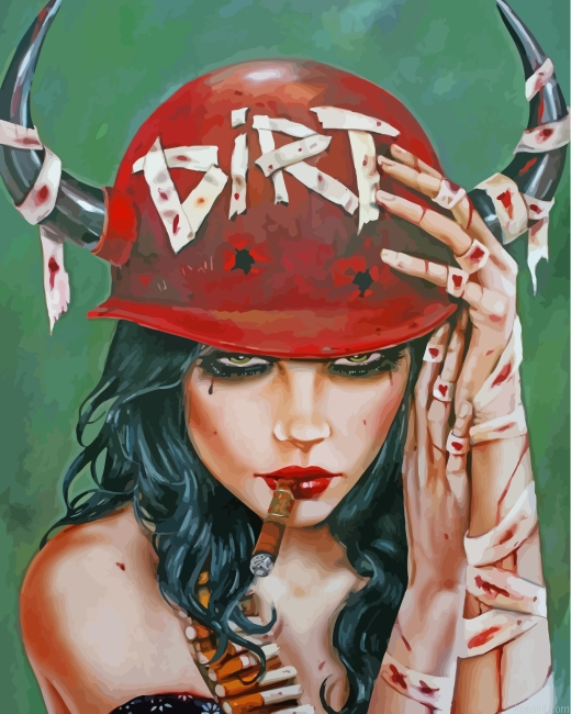 Rebel Girl Paint By Numbers