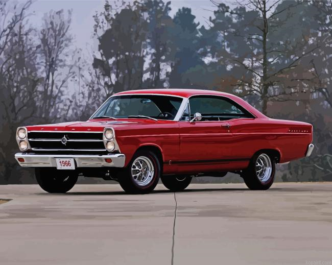 Red 1966 Ford Fairlane Painting By Numberss.png