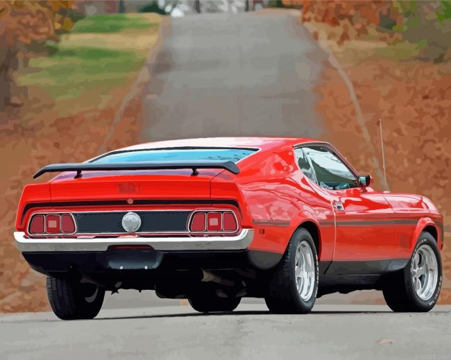 Red 1973 Mustang Painting By Numberss.png