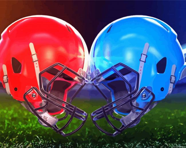 Red And Blue Nfl Helmets Painting By Numberss.png