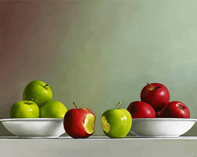 Red And Green Apples Painting By Numberss.png