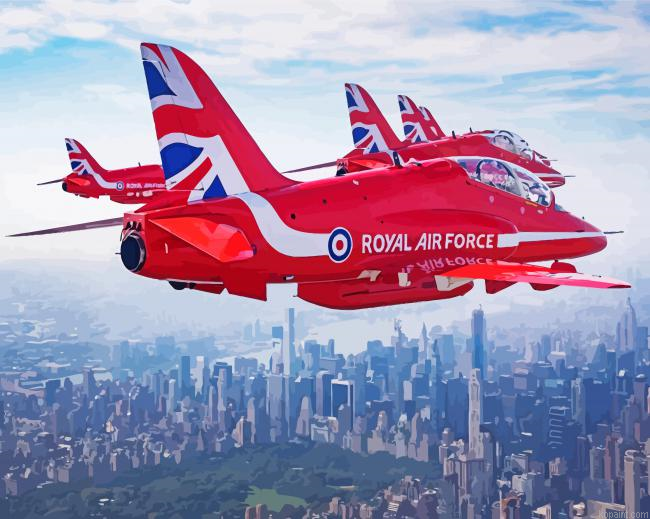 Red Arrows Jets Painting By Numberss.png