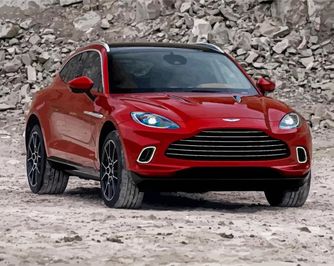 Red Aston Martin Dbx Painting By Numberss.png