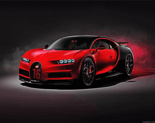 Red Bugatti Painting By Numberss.png