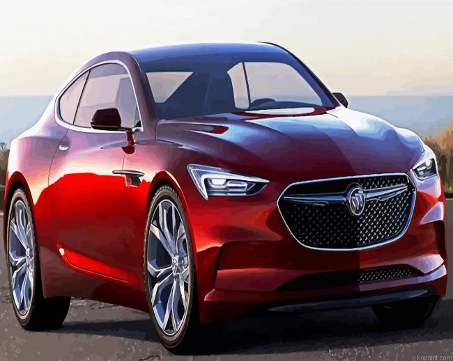 Red Buick Painting By Numberss.png
