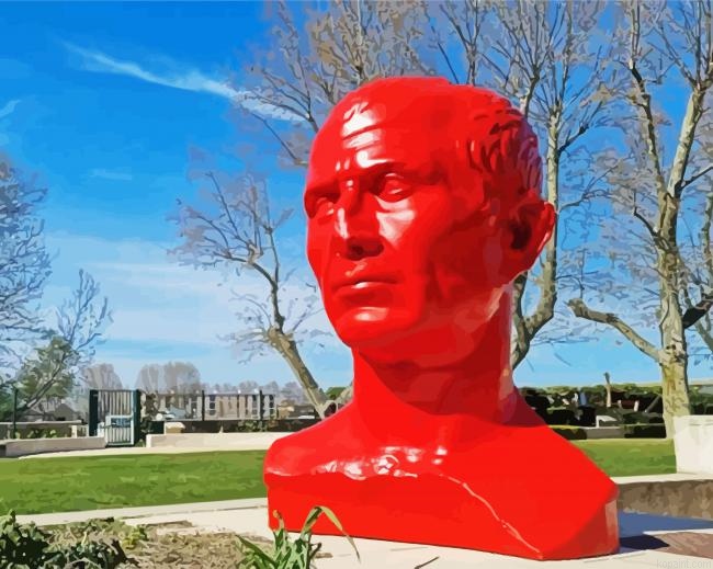 Red Buste De Cesar Painting By Numberss.png