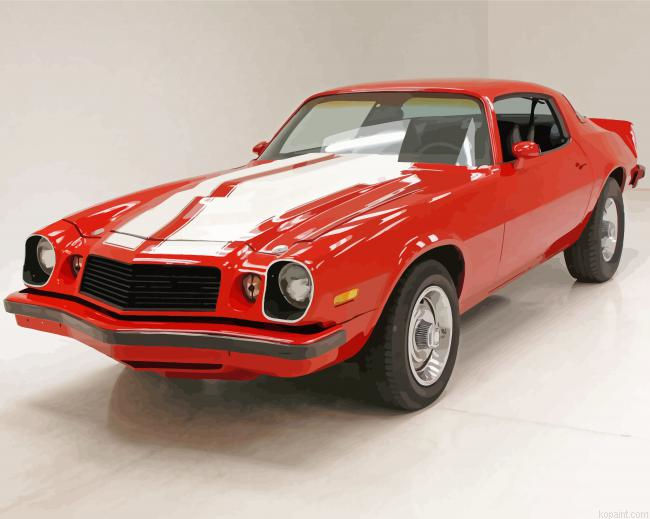 Red Camaro 1977 Painting By Numberss.png