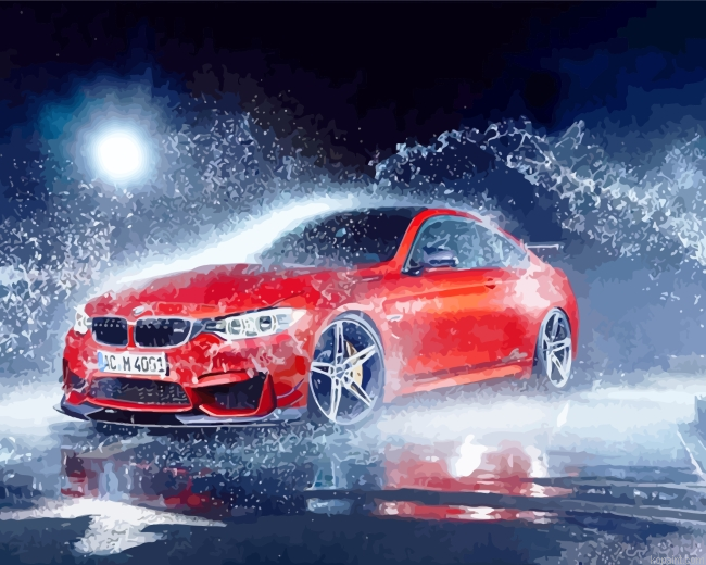 Red Car Painting By Numberss.png