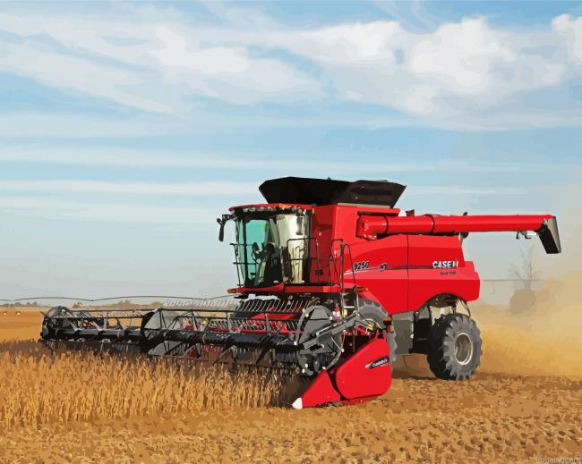 Red Combine Painting By Numberss.png