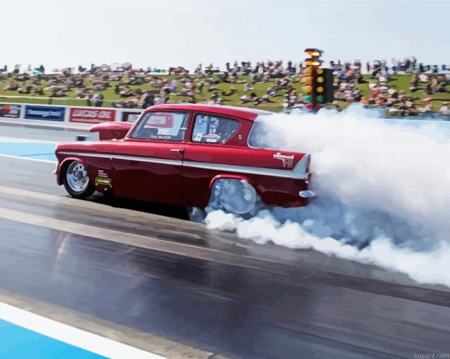 Red Drag Racing Painting By Numberss.png