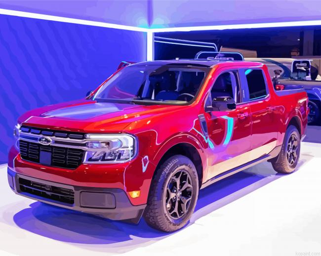 Red Ford Do Paint By Numbers