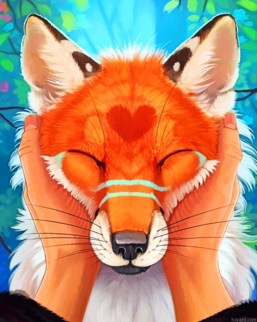 Red Fox Art New Painting By Numberss.png