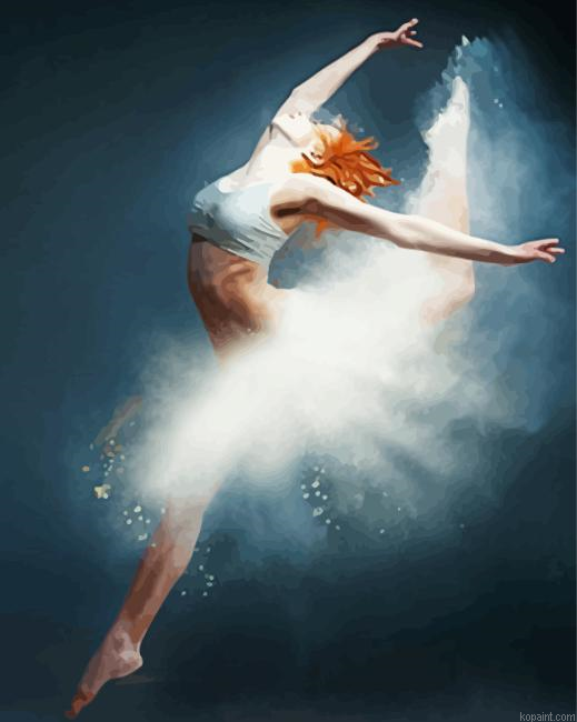Red Haired Lady Ballet Dancer Paint By Numbers