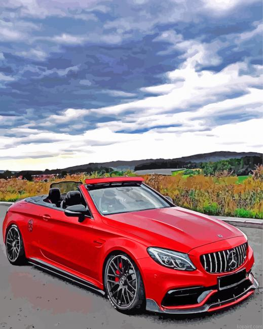 Red Mercedes Painting By Numberss.png