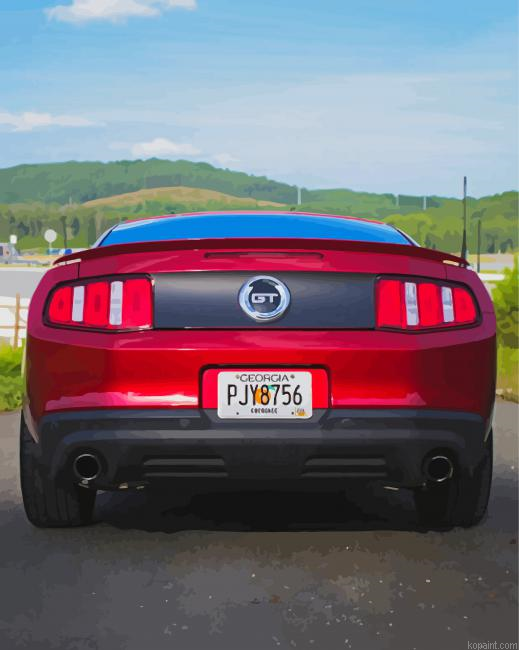 Red Mustang Gt Painting By Numberss.png