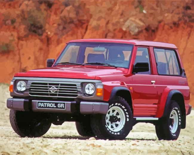 Red Nissan Patrol Painting By Numberss.png