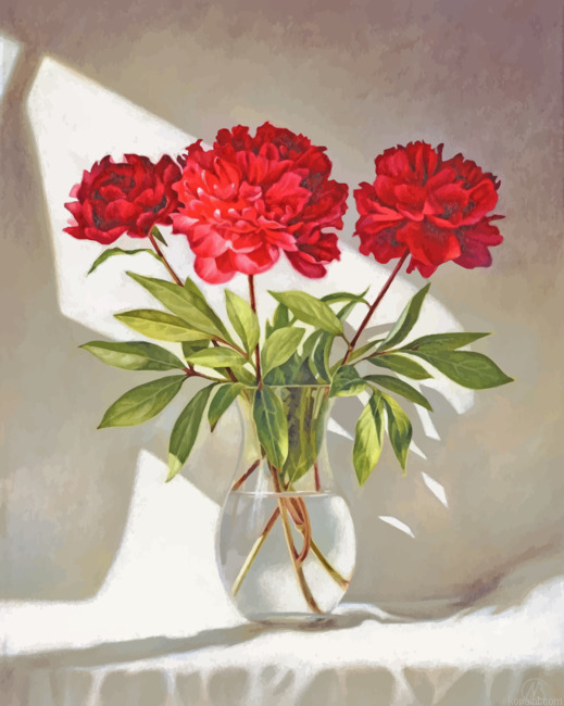 Red Peonies In Glass Painting By Numberss.png