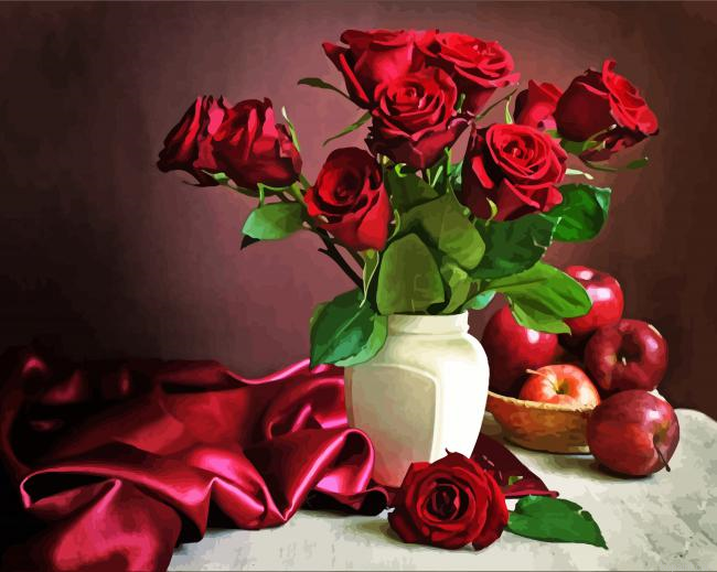 Red Roses And Apples Painting By Numberss.png