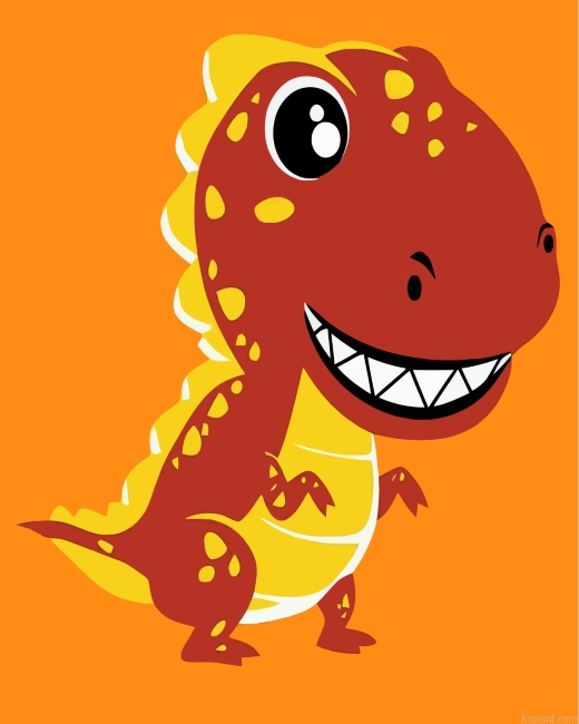 Red T Rex Painting By Numberss.png