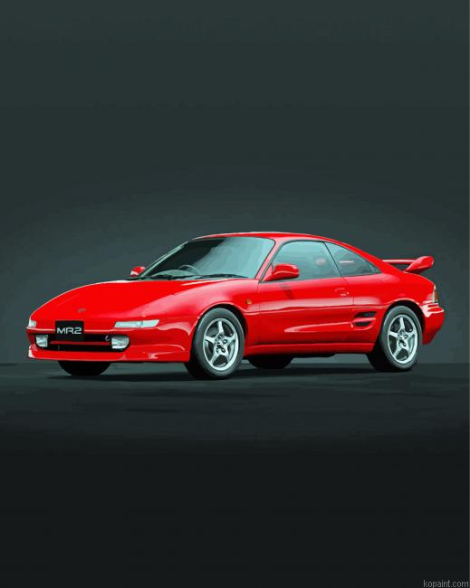 Red Toyota Mr2 Painting By Numberss.png