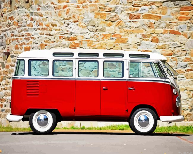 Red Volkswagen Combi Paint By Numbers.png
