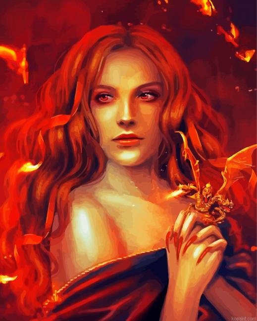Redheah Witch Paint By Numbers