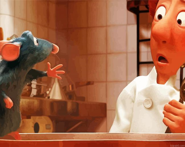 Remy Animated Movie Painting By Numberss.png