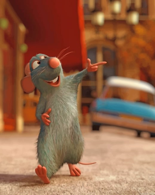 Remy Ratatouille Paint By Numbers