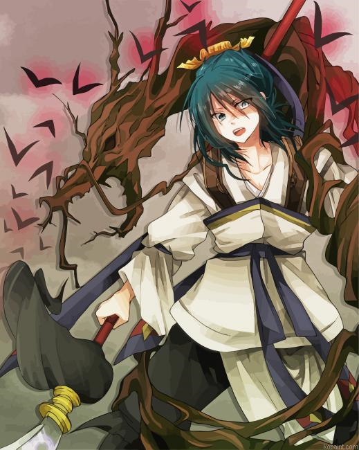 Ren Hakuryuu Magi Painting By Numberss.png