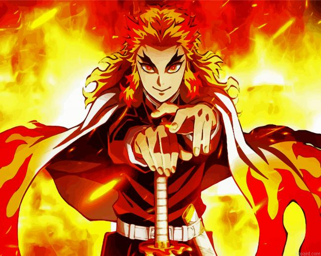 Rengoku Kimetsu No Yaiba Painting By Numberss.png